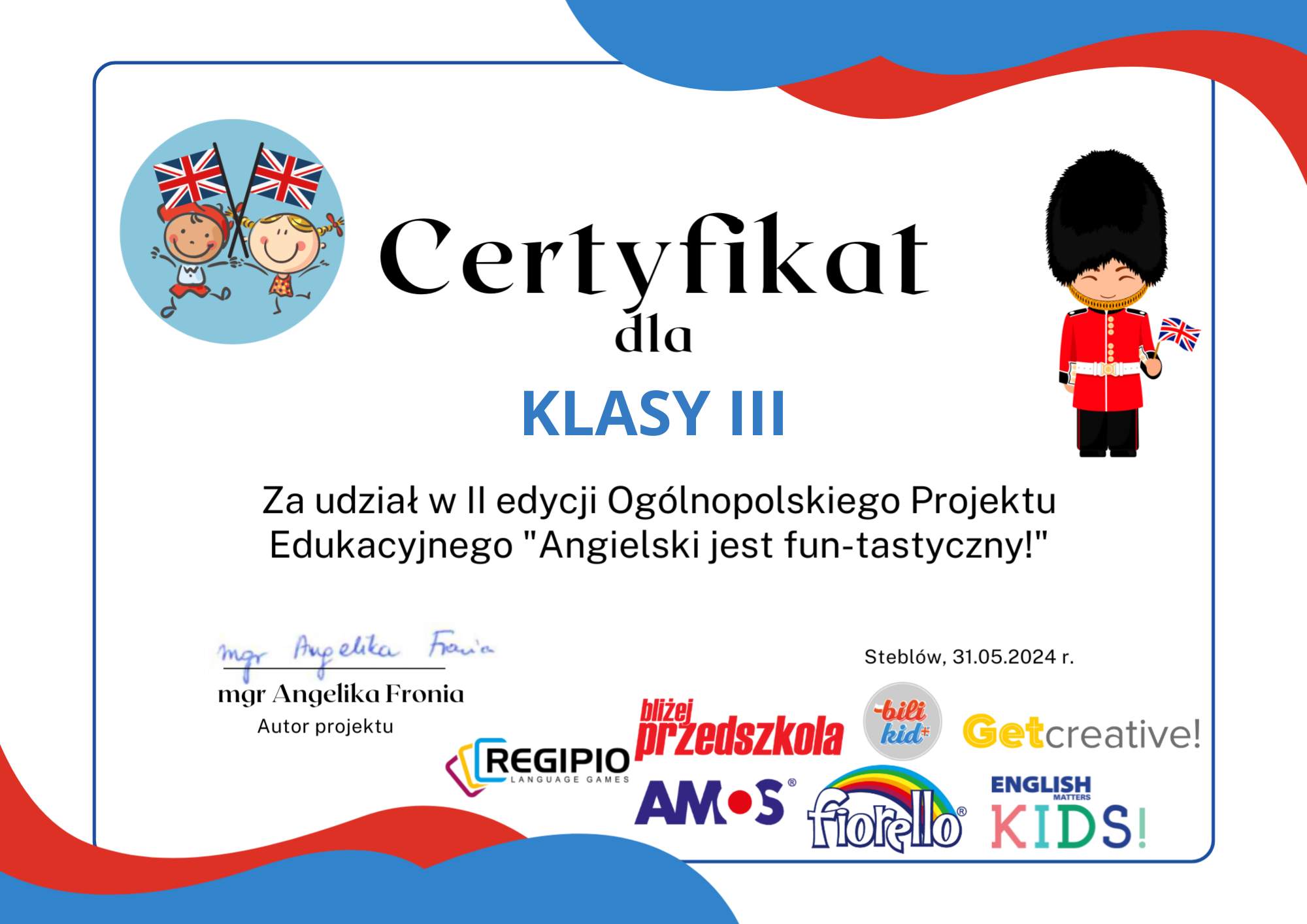 certyfikat klasa III