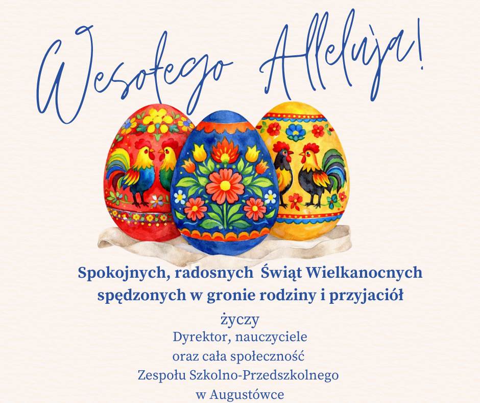 Czerwony Żółty i Niebieski Ilustrowany Wielkanoc Post na Facebooka 1